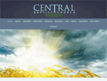 Tablet Screenshot of centralbaptistcf.com